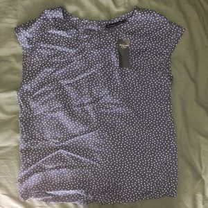 Abercrombie polka dot blouse